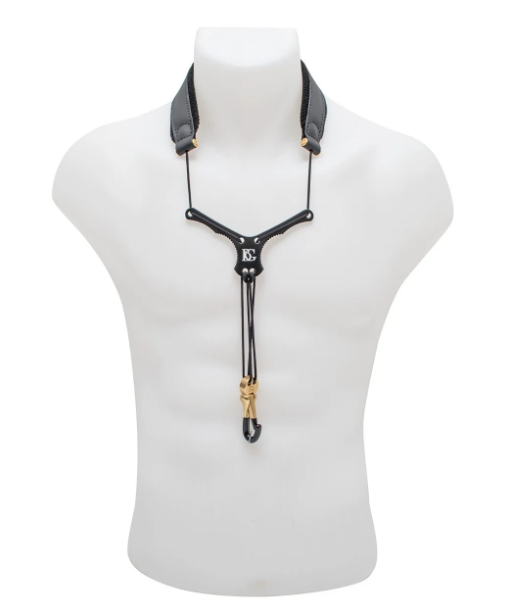 Rem BG Saxofon Leather ZEN Metal hook - S20YBMSH Metal snap hook Svart