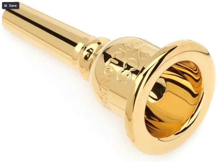 Munstycke Denis Wick Trombon Heritage Guld - 10CS
