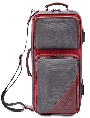 Etui Gard Trumpet Dubbel Glassfiber Cordura - 4-EHSG-C Grå/Vinröd