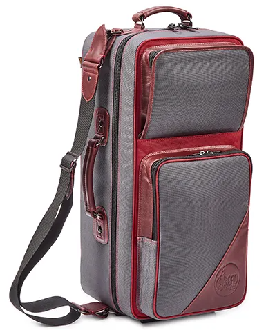 Etui Gard Trumpet Dubbel Glassfiber Cordura - 4-EHSG-C Grå/Vinröd