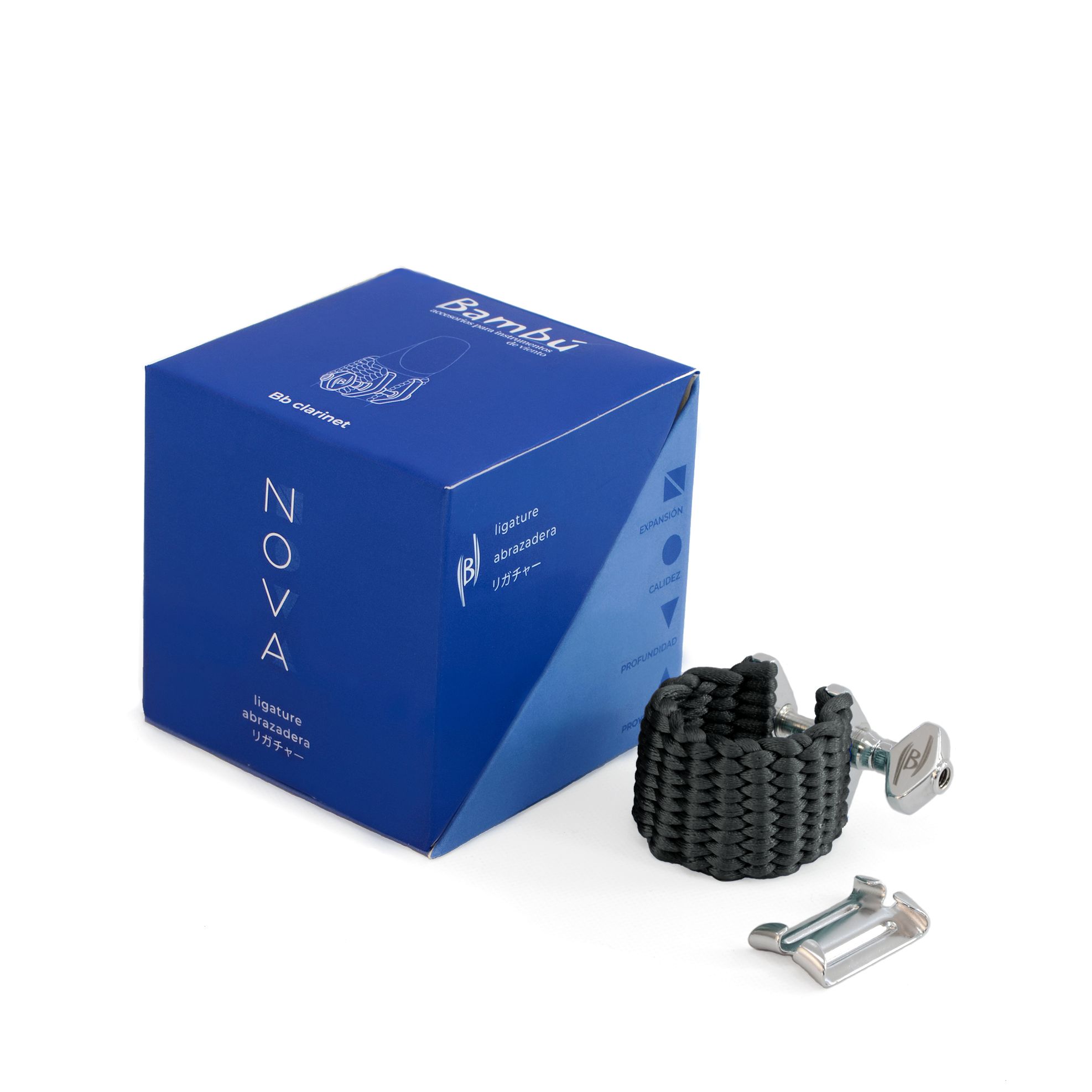 Ligatur Bambu NOVA Klarinett - NC01 Svart