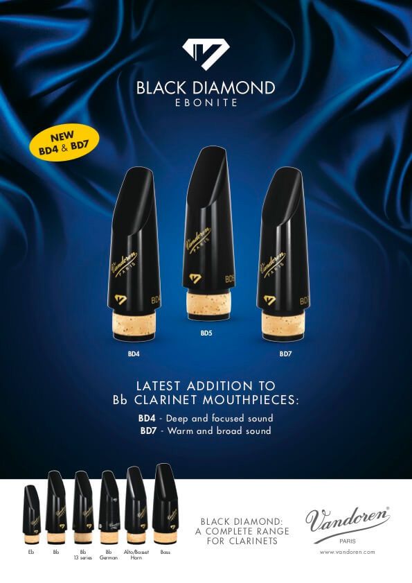 Munstycke Vandoren Klarinett Black Diamond - BD4