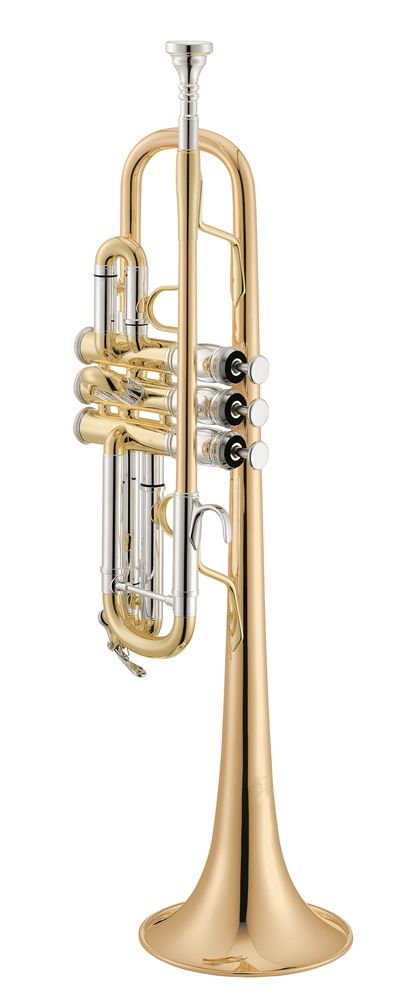 Trumpet C XO1624 RLR reversed, Rosebrassklocka, Lack