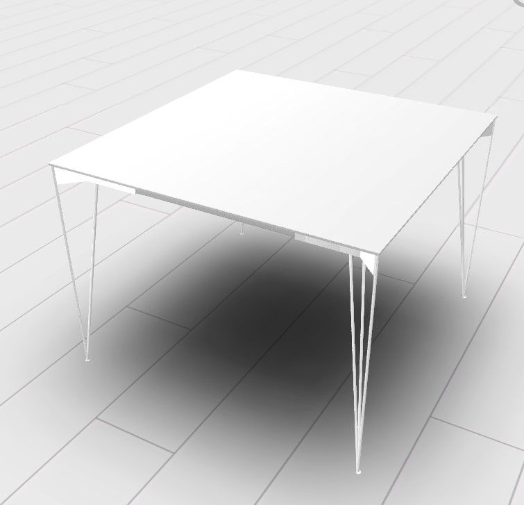 Viiva ruokapöytä 104 x 104 cm