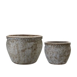 AVA Kruka Låg 2/S Vitmelerad - Vitmelerad - 71x50 53x41cm