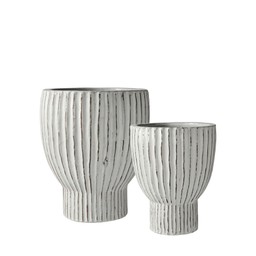 FEDORA Kruka 2/S Antik Vit - Antik Vit - 56x66 45x50cm