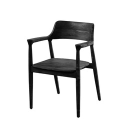 YORK Stol m armstöd Svart - Svart - 58x54x79cm