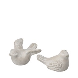 BIRDS Mix Grey - Grey - 10x9x6 9x5x6cm
