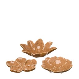 LIYA Saucer Mix Apricot - Apricot - 13x3 11x3 11x2cm