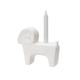 BRUSE Bock Ljusstake Vit Matt - Vit Matt - 18x5x14cm