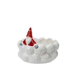 BORIS Santa Planter White/Red - White/Red - 20x16cm