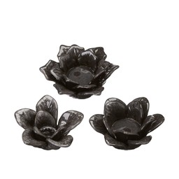 SALLY Candleholder Mix Grey Melange - Grey Melange - 11x5 11x6 11x5cm