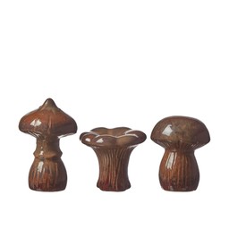 MUSHROOM Mix Brown Melange - Brown Melange - 9,5x15 10x11 11x10cm