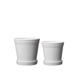 ASTRID Kruka m fat 2/S Vit - Vit - 13x12 11x11cm