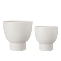 MEGAN Kruka 2/S Vit Matt - Vit Matt - 19x19 15x15cm