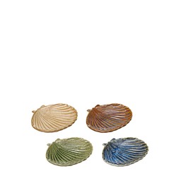 GALIA Shel Plate Mix Brown, Green, Blue, Beige - Brown, Green, Blue, Beige - 11x10x2cm
