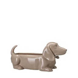 JACKY Dog Planter Beige - Beige - 40x15x17cm