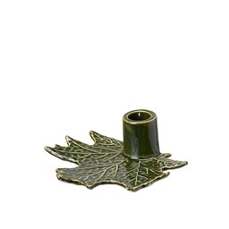 MAPLE Candle Holder Green - Green - 13x12x5cm