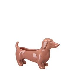 JACKY Dog Planter Peach - Peach - 28x9x17cm