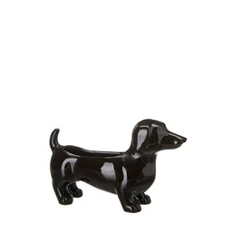JACKY Dog Planter Black - Black - 28x9x17cm