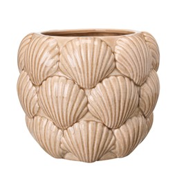 GALIA Snäcka Kruka Brun - Brun - 18x16cm
