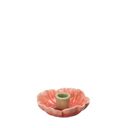 POPPY Candle holder Red - Red - 12x4cm