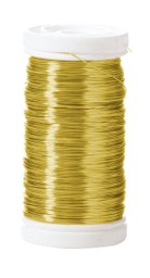 SPOLTRÅD Guld - Guld - 100gr ca 45m