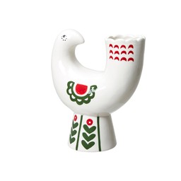 DONYA Vase White/Green/Red - White/Green/Red - 17x8x19cm