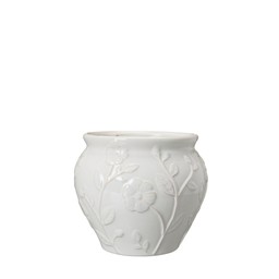 ELIZA Kruka Vit - Vit - 19x17cm