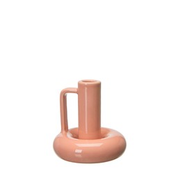 AMARA Candle Holder Peach - Peach - 11x10cm