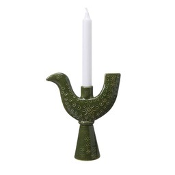 BL Candle holder Green Melange - Green Melange - 18x6x21cm