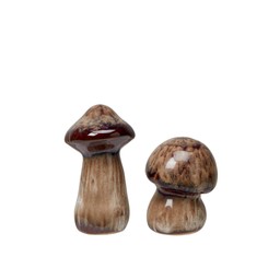 MUSHROOM S/2 Brown Melange - Brown Melange - 6x10 6x7cm