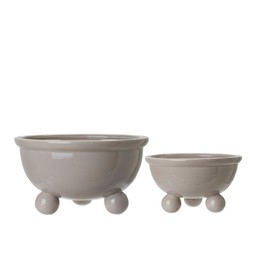 ANYA Planter S/2 Linen - Linen - 16,5x10 23x13cm