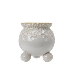 ANYA Pot Offwhite Melange - Offwhite Melange - 15x16cm