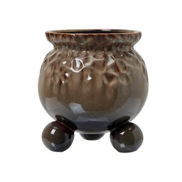 ANYA Pot Brown Melange - Brown Melange - 20x21cm