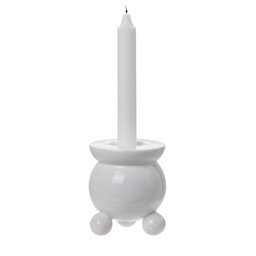 ANYA Candle Holder White - White - 9x11cm