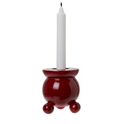 ANYA Candle Holder Red - Red - 9x11cm