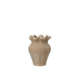 EVELINA Vase Beige - Beige - 8x10cm