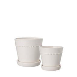 FRANCES Kruka m fat 2/S Vit - Vit - 12x11 10x9cm