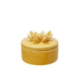 LILLY Jar Yellow - Yellow - 11x8cm