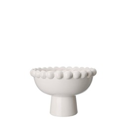 MARY Planter on foot White - White - 22x15cm