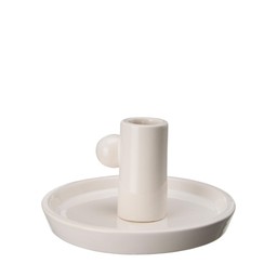 MARY Candle Holder White - White - 14x8cm