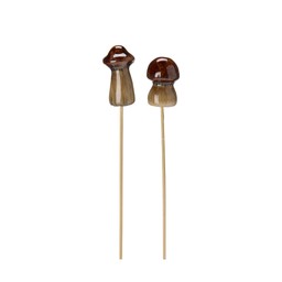 MUSHROOM STICKS Mix Brown Melange - Brown Melange - 3x6+20 3x5+20cm