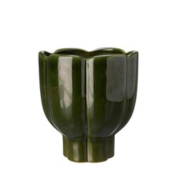 DENISE Pot Green Melange - Green Melange - 16x17cm