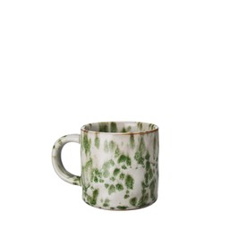 AMANDA Cup 160ml Offwhite/Green Melange - Offwhite/Green Melange - 11x8x7cm