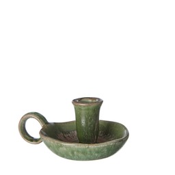 MANDA Ljusstake Grönmelerad - Grönmelerad - 14x11x6cm