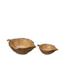 MANDA Skål 2/S Brunmelerad - Brunmelerad - 18x14x5 13x9x4cm