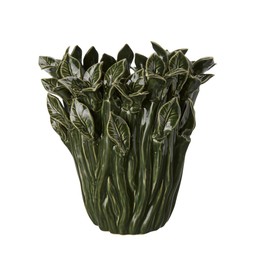 JUSTINA Pot Green Melange - Green Melange - 22x21cm