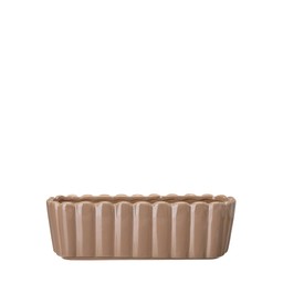 EDNA Planter Oval Beige - Beige - 30x10x12cm