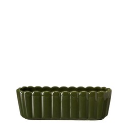 EDNA Planter Oval Green - Green - 30x10x12cm
